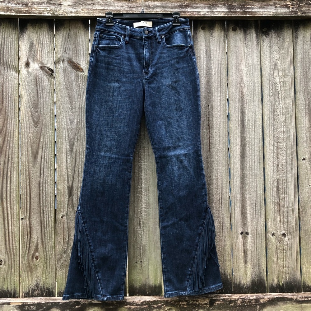 Idyllwind Miranda Lambert Fringe Jeans Dark Wash Size 10 Stretch Cowgirl